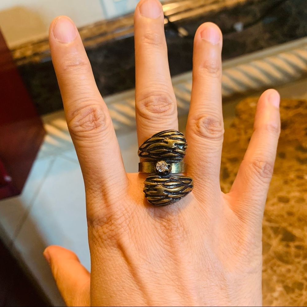 Vintage rustic gold ring
